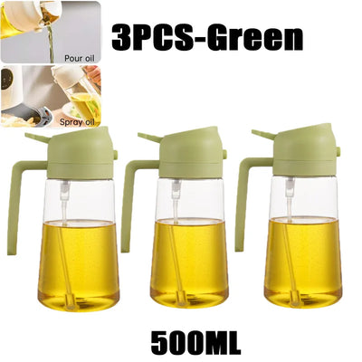 200/300/500ml Oil Spray Bottle BBQ Cooking Olive Oil Sprayer Plastic Baking Oil Spray Empty Bottle Vinegar Bottle Or  Oil brush - Smarsty