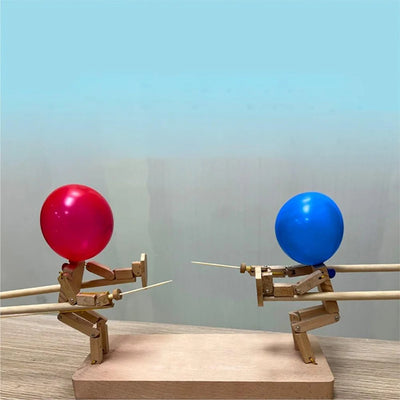 Double Battle Poke Balloon Toy Head Parent-child Interactive Toy Handmade - Smarsty