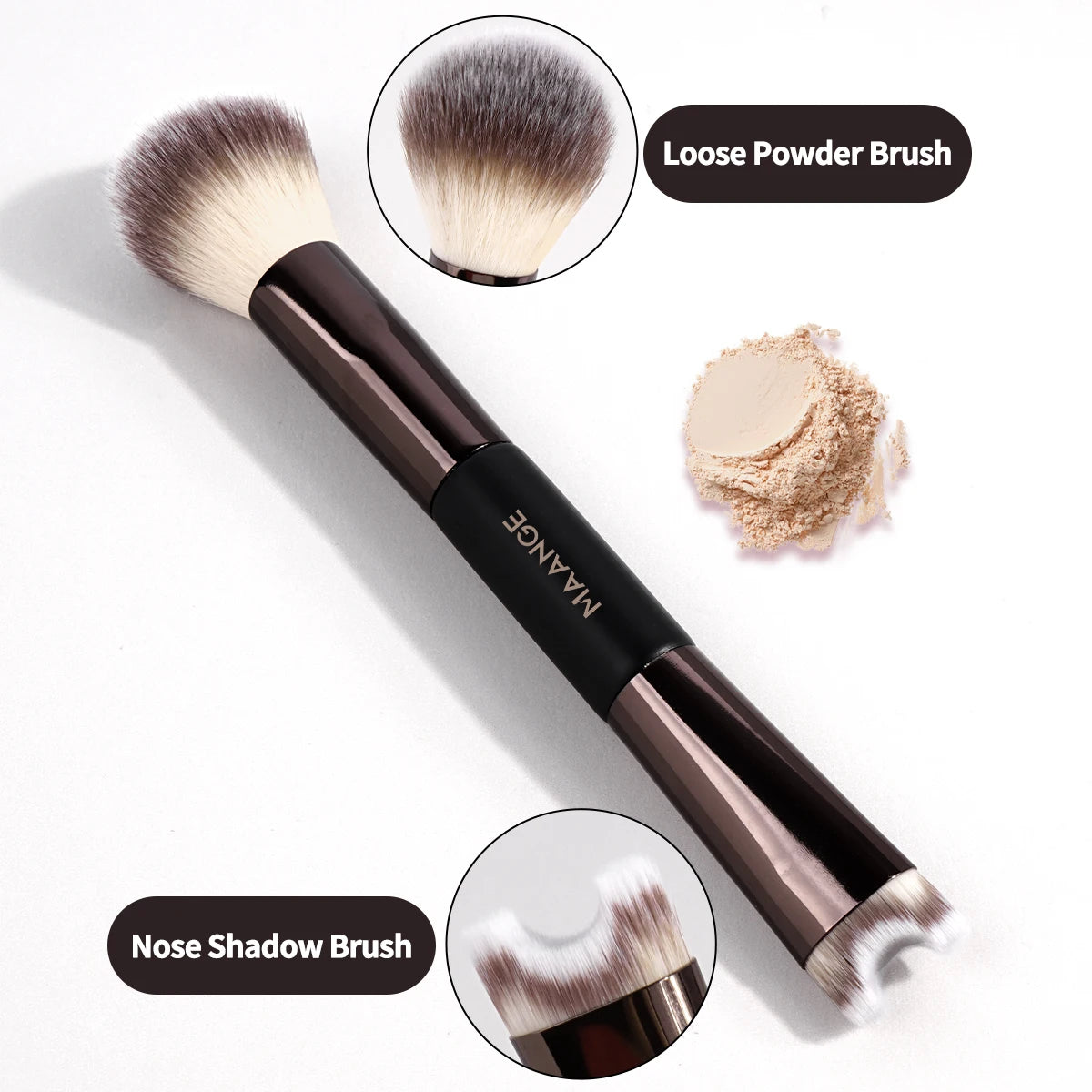 MAANGE U-Shaped Nose Contour Brush for Sculpting and Defining - Smarsty