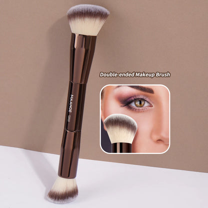 MAANGE Double Ended Foundation Brush for Flawless Contouring - Smarsty