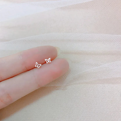 Hypoallergenic Heart Stud Earrings Minimalist Daily Wear - Smarsty