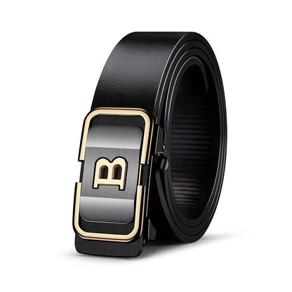 Men's Automatic Buckle PU Leather Belt High Quality - Smarsty