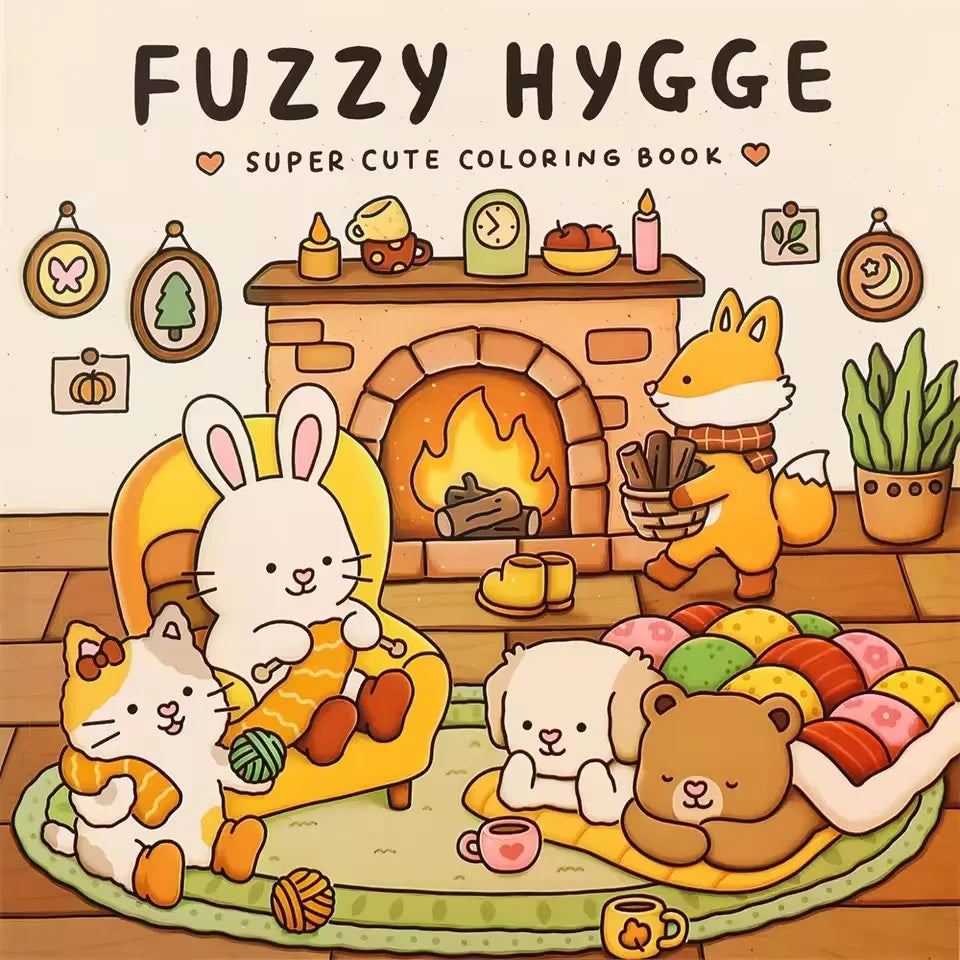 Halloween Coloring Book COZY FRIENDS Coloring Book For Adults And Teens Featuring Adorable Creepy Creatures for Halloween Gifts - Smarsty