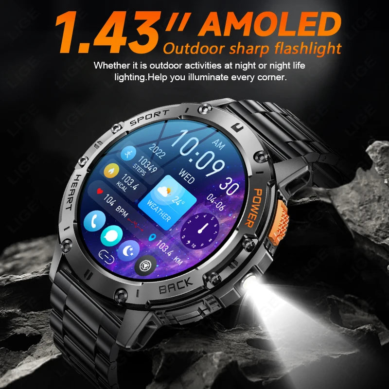 AMOLED Waterproof Smart Watch for Fitness Tracking - Smarsty