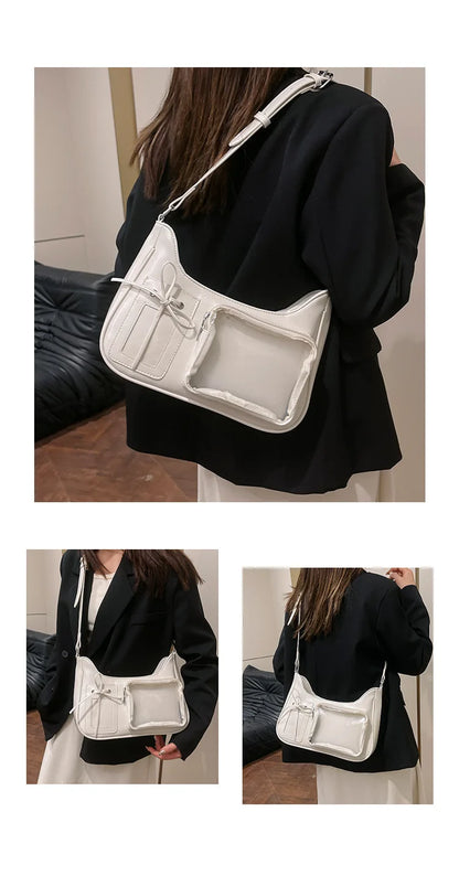 Y2K Harajuku Transparent Ita Bag Crossbody Purse For Women - Smarsty