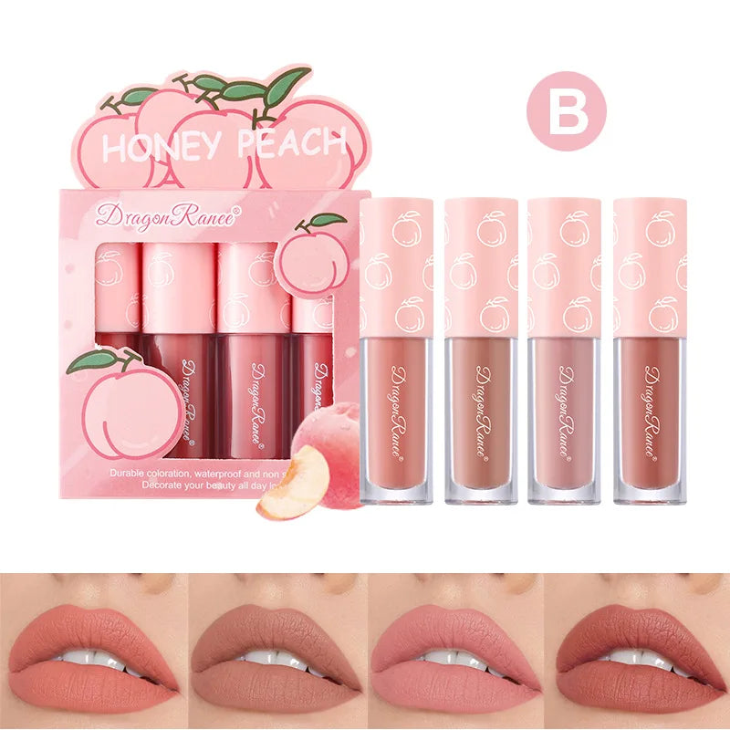 Mini Velvet Matte Lip Gloss Set for Long-Lasting Hydration - Smarsty