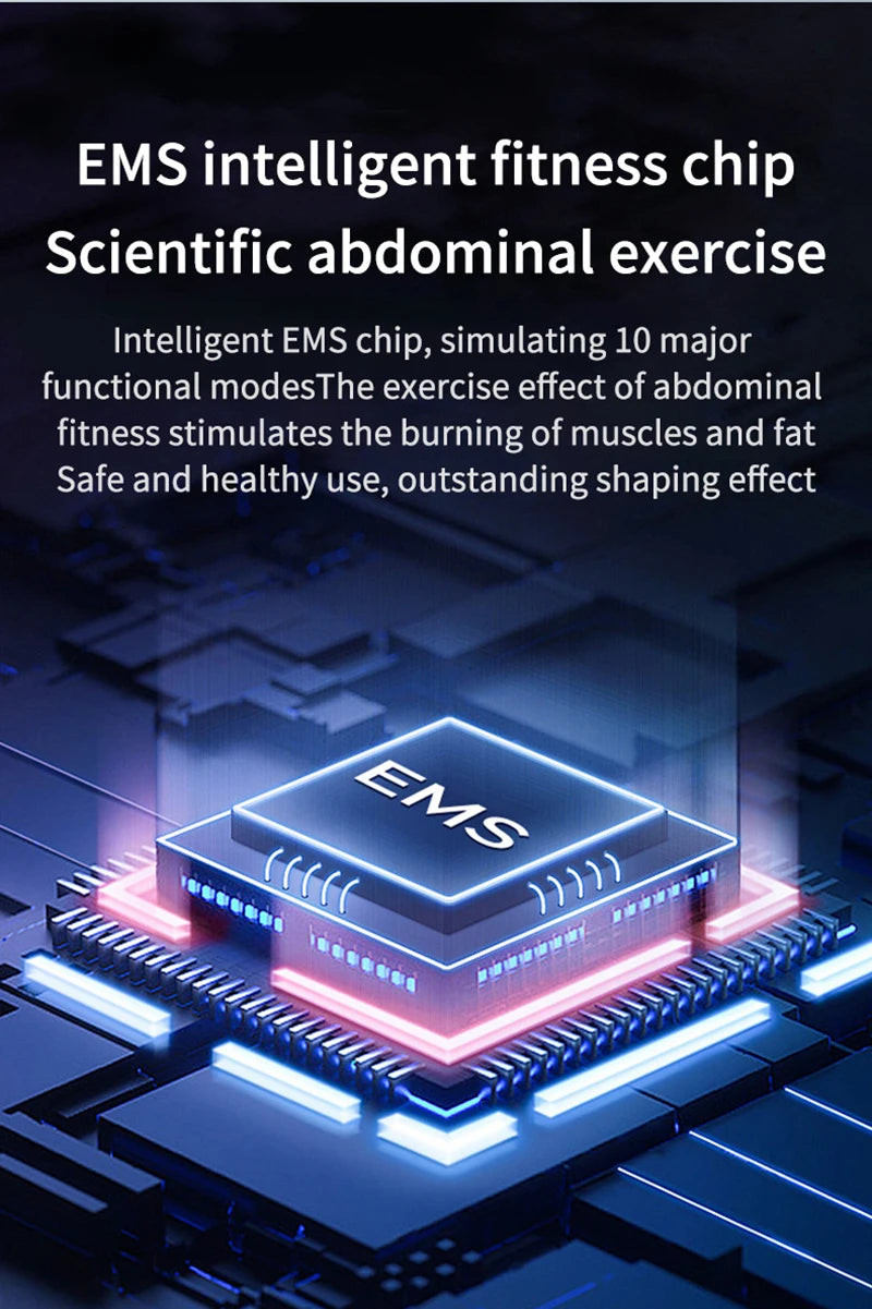 EMS Abdominal Muscle Trainer Belt for Body Slimming - Smarsty