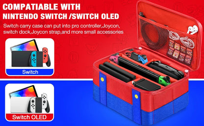 Large Waterproof Carrying Case for Nintendo Switch OLED - Smarsty