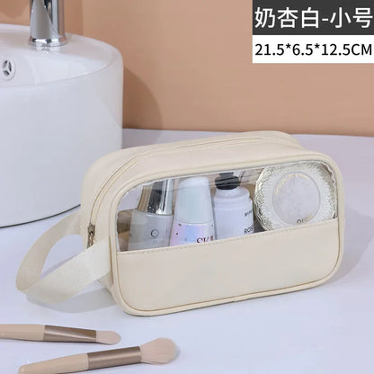 Portable Travel cosmetic bag Women Transparent Makeup Bag Large-Capacity Bath Wash Bags Multifunction Waterproof Storage Case - Smarsty