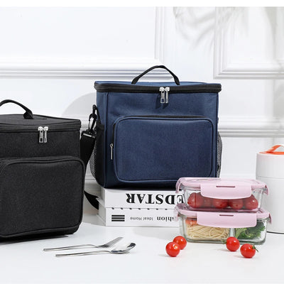 Insulated Lunch Bag With Large Capacity Oxford Cloth - Smarsty