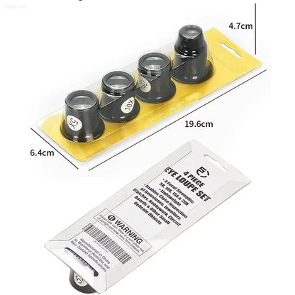 Watch Repair Tool Watch Repair 5 to 20 Times Magnifying Glass Goggles Goggles Watch Repairing Magnifying Glass Set 4PCS - Smarsty