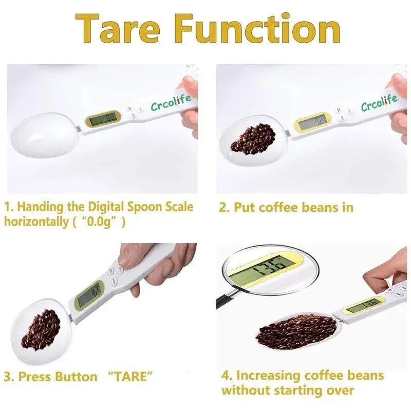 Digital Kitchen Scale Measuring Spoon with LED Display - Smarsty
