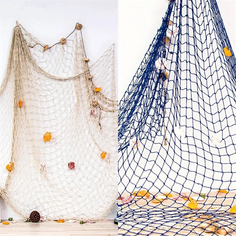 Nautical Fishing Net Wall Hanging for Home Decor - Smarsty