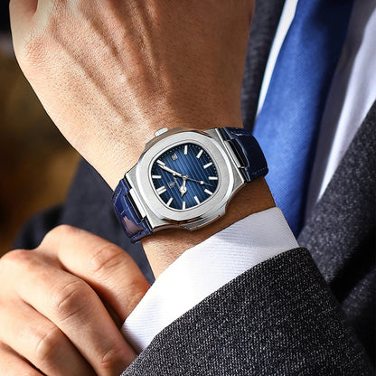 Luxury Waterproof Men's Quartz Watch with Luminous Dial - Smarsty