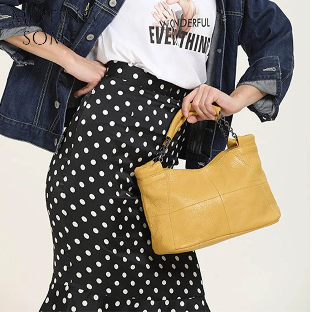 Cow Leather Saddle Bag For Women Mini Tote Luxury Daily - Smarsty