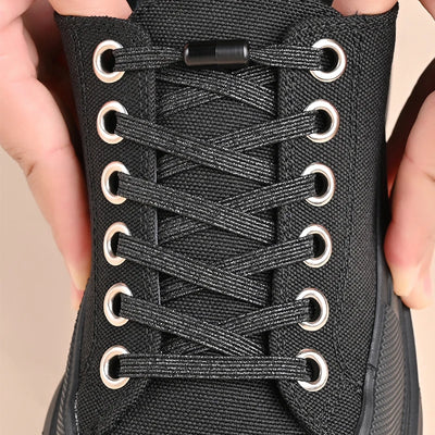 1Pair No Tie Shoe Laces Colorful Buckle Shoelaces Pearl Light Colorful Fashion Without Ties Elastic Laces Sneaker Kids Adult - Smarsty