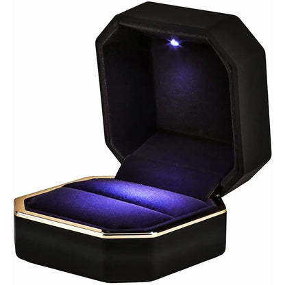 Luxury LED Jewelry Ring Box for Engagement and Wedding - Smarsty