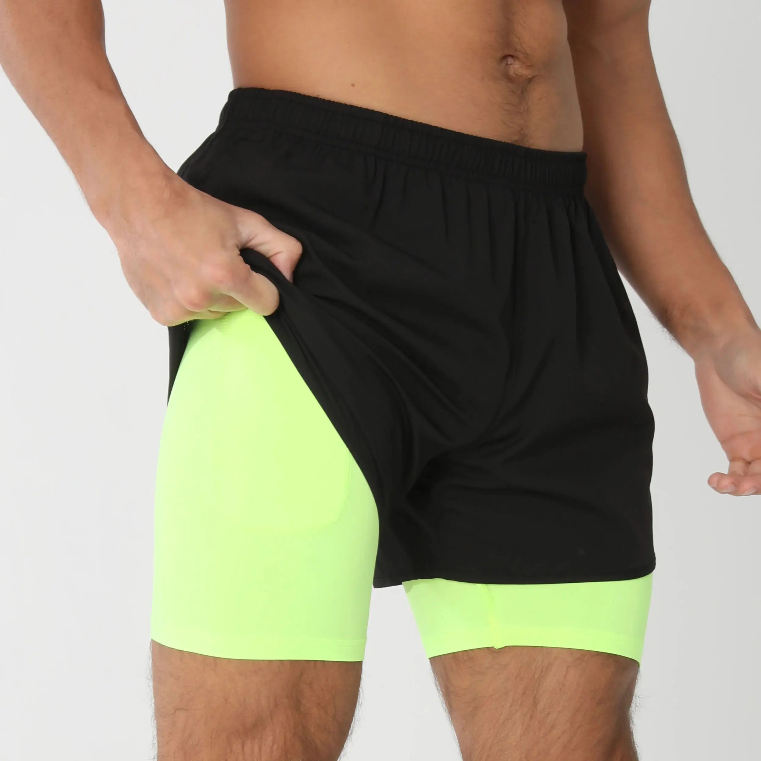 Gym Shorts Men Running Shorts with Liner Pockets Towel Loop Quick Dry Lightweight Workout Men's Breathable Athletic Sport Shorts - Smarsty