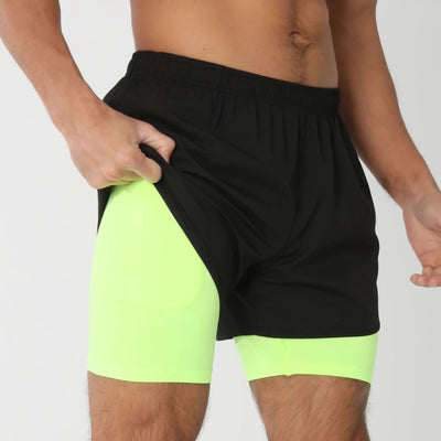 Gym Shorts Men Running Shorts with Liner Pockets Towel Loop Quick Dry Lightweight Workout Men's Breathable Athletic Sport Shorts - Smarsty
