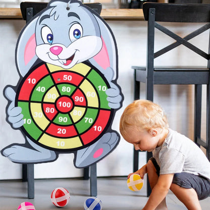 Montessori Dart Board Target Sports Game Toys For Children 4 To 6 Years Old Outdoor Toy Child Indoor Girls Sticky Ball Boys Gift by Smarsty