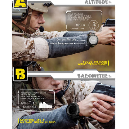 North Edge Men's Waterproof Digital Sports Watch with Altimeter - Smarsty