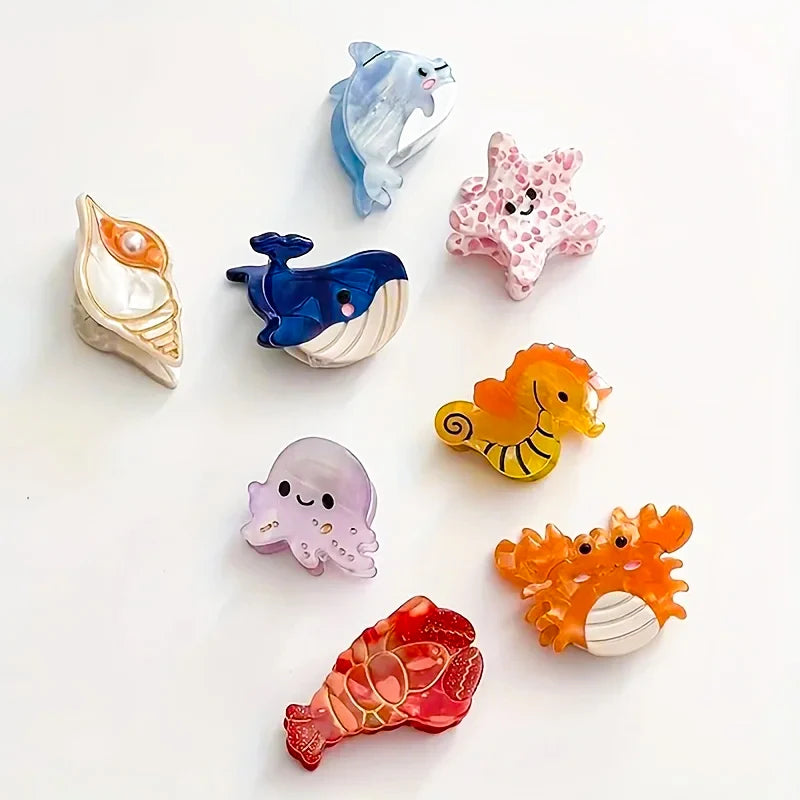 Acetate Ocean Animal Hair Clips for Women - Smarsty