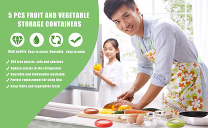 1/4Pcs Silicone Lid Vegetable Crisper Food Storage Box for Scallion  Fruits Kitchen Storage Organization Reusable Accessories