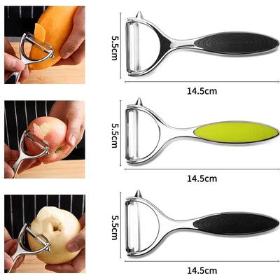 304 Stainless Steel Y-Shaped Potato Apple Peeler Rotatable Fruits Peeler Peeling Tool Kitchen Gadgets Fruit Vegetable Tools by Smarsty