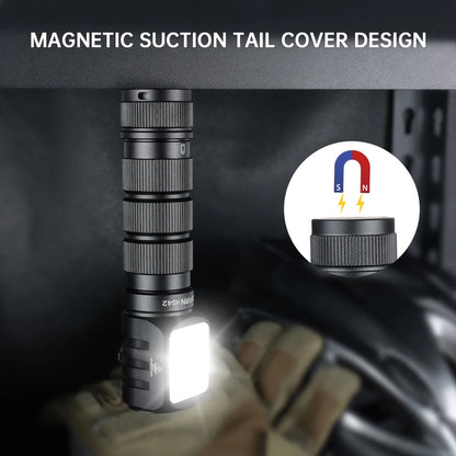 SOFIRN HS42 Headlamp 2100lm 18650 EDC USB C Rechargeable with Power Bank Flashlight SST40 LED Torch with Magnetic for Camping