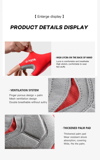 Breaking Wind Cycling Half Finger Gloves Anti-slip Bicycle Mittens Racing Road Bike Glove MTB Biciclet Guantes by Smarsty