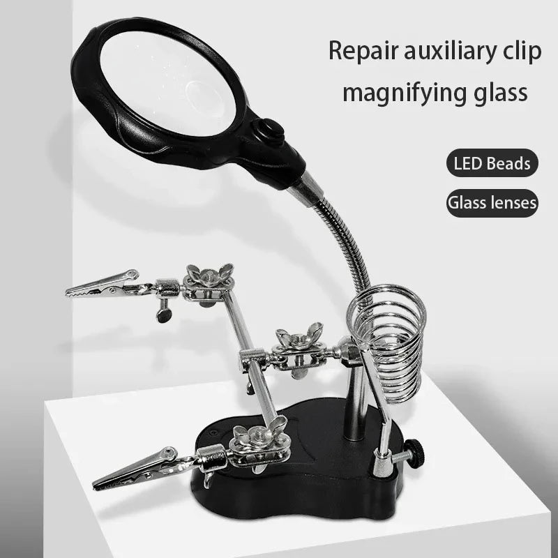Lighted Magnifying Glass Repair Tool for Mobile Devices - Smarsty