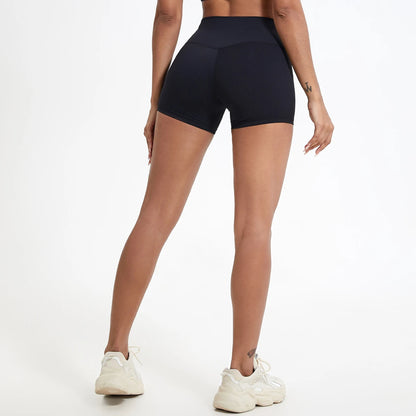 Hearuisavy Running Sports Shorts Women Buttock Lift Gym Leggings Women Cycling Slim Fit Workout Shorts High Waist Yoga Shorts - Smarsty