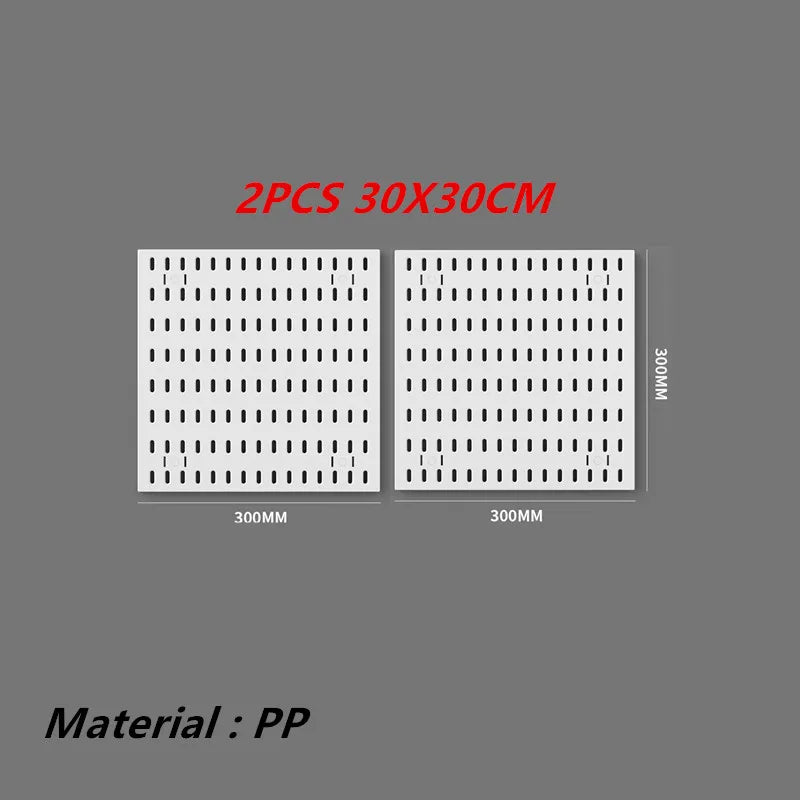 Punch-free Hole Board Vertical Desktop Wall Hanging Office Desk Storage Shelf Reading Room Desktop kitchen Bathroom Storage Rack by Smarsty