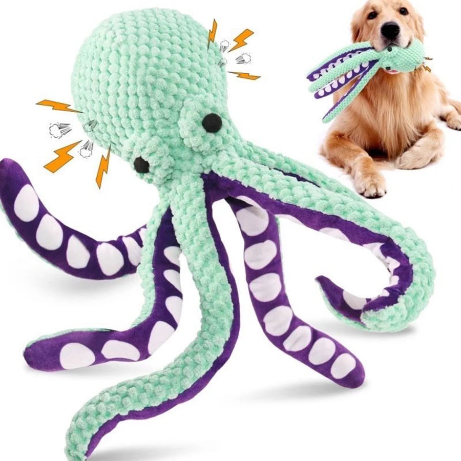 Interactive Plush Dog Octopus Toy with Sound - Smarsty