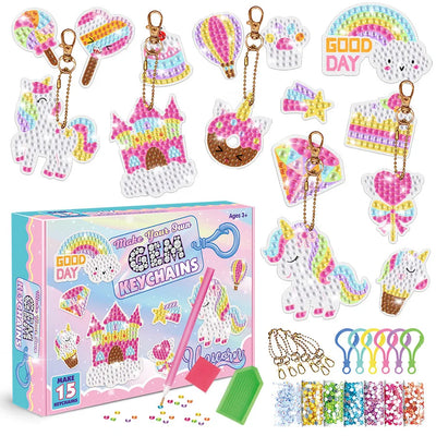 DIY Handmade Diamond Art Keychains Set for Kids - Smarsty