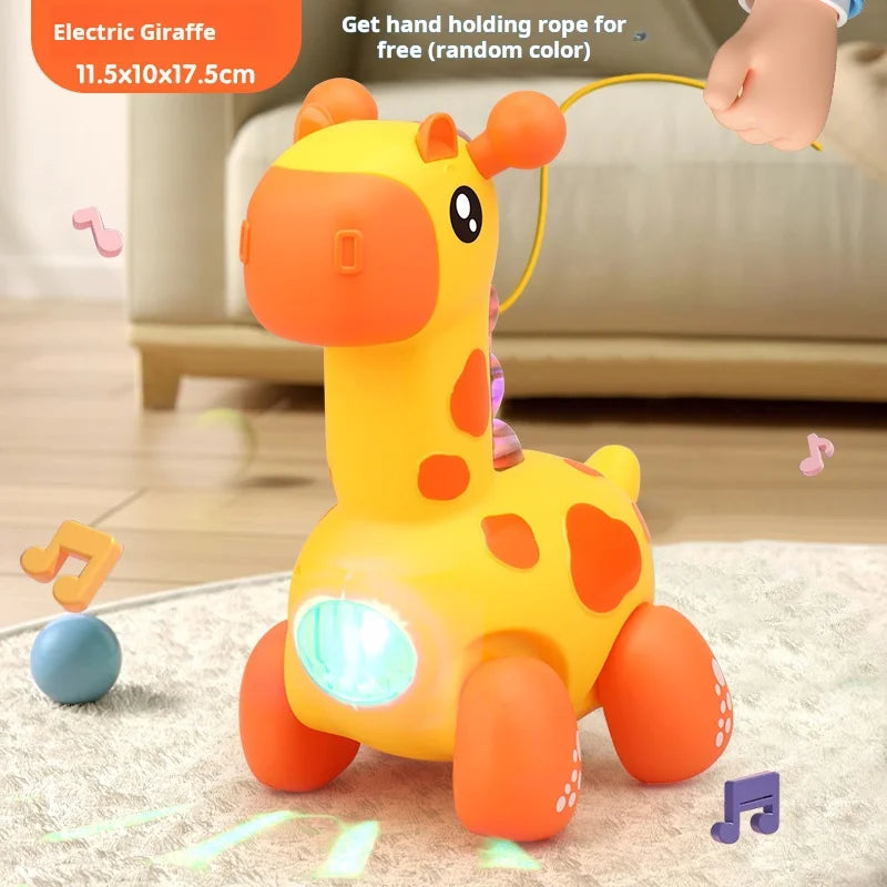 Children's Giraffe Toy Light-Up Musical Dancing Toy Adorable Pet Gift For Kids Cute Birthday Present