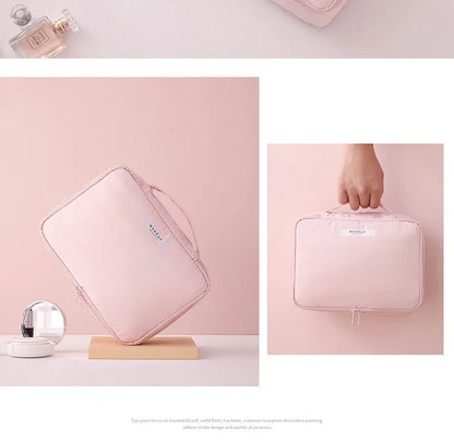 Ladies Portable Cosmetic Bag Large Capacity Travel Organizer - Smarsty