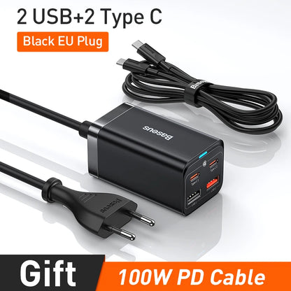 GaN3 Desktop Charger 100W 65W USB C PD Multiport Charger - Smarsty