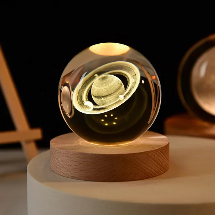 Galaxy Crystal Ball LED Night Light for Home Decor - Smarsty