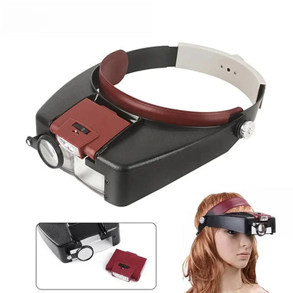 Adjustable LED Magnifier Glasses for Clear Reading - Smarsty