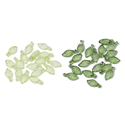 Acrylic Tree Leaf Beads For Handmade DIY Jewelry Set - Smarsty