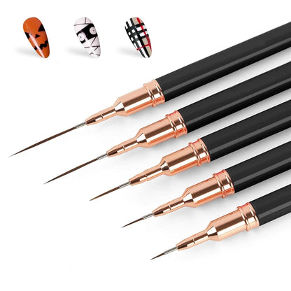Professional Nail Art Liner Brushes Set for Precision Detailing - Smarsty