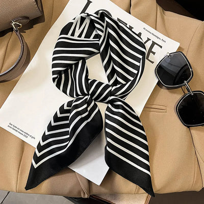 Luxury Silk Square Scarf Soft Satin Neck Hair Tie - Smarsty