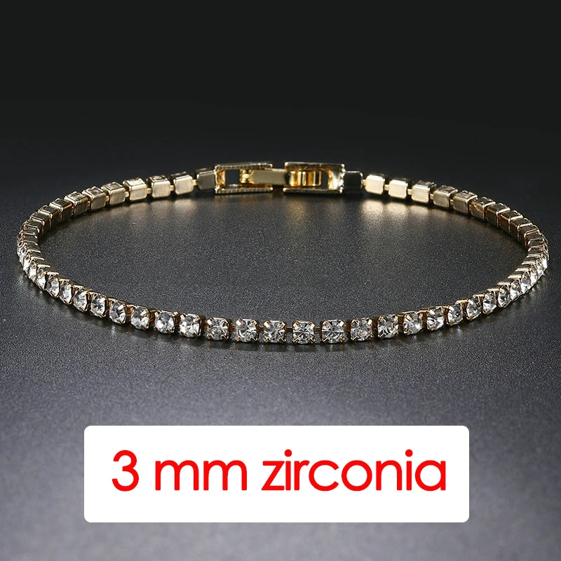 Trendy Women's Tennis Bracelet with AAA+ Cubic Zirconia - Smarsty