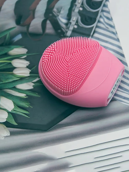 Electric Silicone Facial Cleanser with Vibration Massage - Smarsty