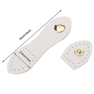 9cm Fashion Leather Bag Buckle Handmade Buttons Wallet Hasp Clasp Buckle Card Pack Buckle for DIY Handbag Accessories - Smarsty