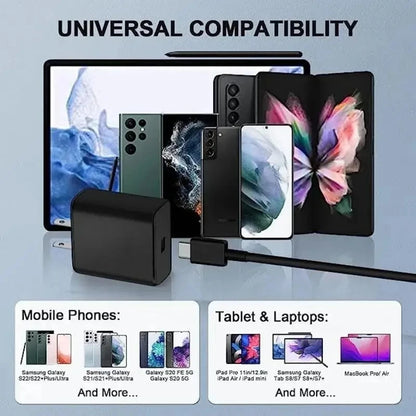45W PD USB C Fast Charger S24 UltraMax Cable Included - Smarsty