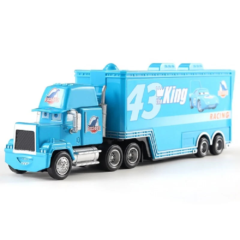 Disney Pixar Cars And Trucks Toy Set The King Cruz Lightning Mcqueen Mike Uncle 1/43 Diecast Model Trucks Toys Gift For Kids by Smarsty