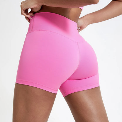 Hearuisavy Running Sports Shorts Women Buttock Lift Gym Leggings Women Cycling Slim Fit Workout Shorts High Waist Yoga Shorts - Smarsty