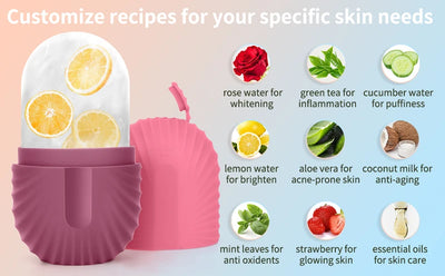 Silicone Ice Face Roller for Pore Reduction and Eye Puffiness - Smarsty